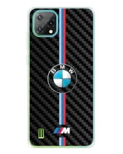 Чехол для Blackview Oscal C60 с картинкой «Эмблема BMW и карбон»