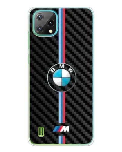 Чехол для Blackview Oscal C60 с картинкой «Эмблема BMW и карбон»