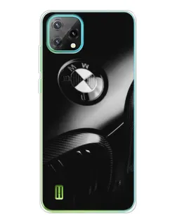 Чехол для Blackview Oscal C60 с картинкой «Эмблема BMW — макро»
