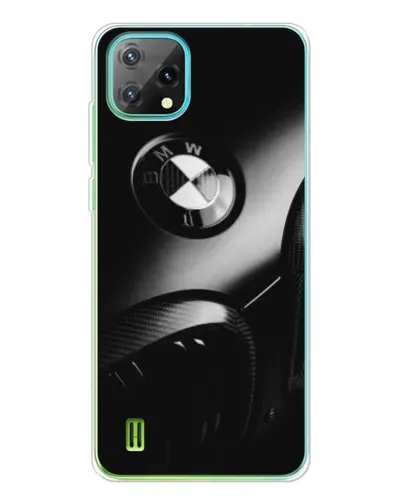 Чехол для Blackview Oscal C60 с картинкой «Эмблема BMW — макро»