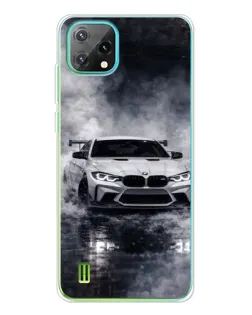 Чехол для Blackview Oscal C60 с картинкой «BMW сквозь туман»