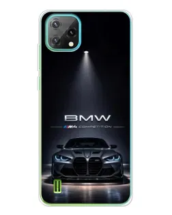 Чехол для Blackview Oscal C60 с картинкой «BMW сквозь ночной город»