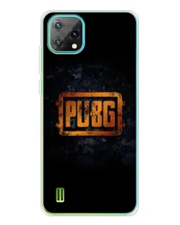 Чехол для Blackview Oscal C60 с картинкой «PUBG — золотой логотип»