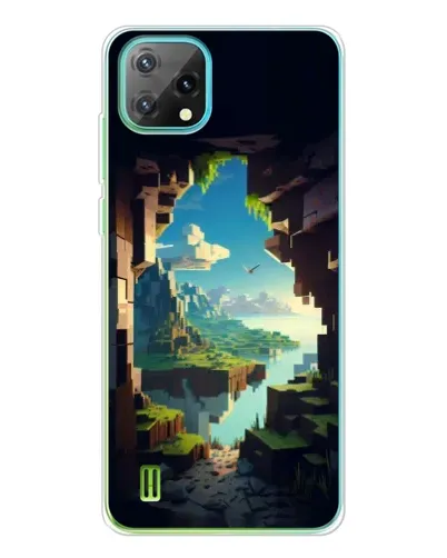 Чехол для Blackview Oscal C60 с картинкой «Вид из пещеры»