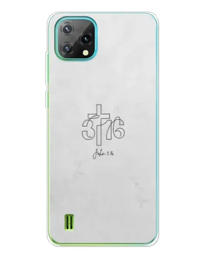 Чехол для Blackview Oscal C60 с картинкой «Иоанна 3:16 Крест»