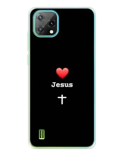 Чехол для Blackview Oscal C60 с картинкой «Сердце - Jesus»