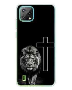Чохол для Blackview Oscal C60 з картинкою «Лев та Хрест»