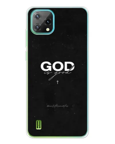 Чехол для Blackview Oscal C60 с картинкой «GOD — Бог над всем»