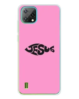 Чехол для Blackview Oscal C60 с картинкой «Розовый символ  Jesus»