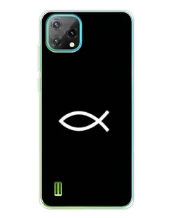 Чехол для Blackview Oscal C60 с картинкой «Символ рыбы Jesus»