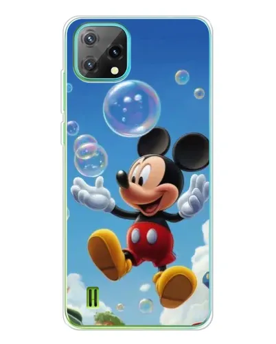 Чехол для Blackview Oscal C60 с картинкой «Mickey и мыльные пузыри»