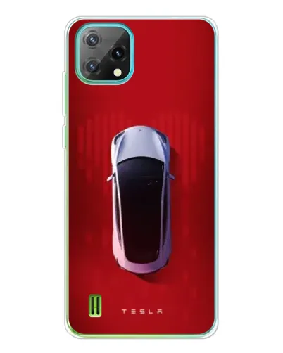 Чехол для Blackview Oscal C60 с картинкой «Tesla Top View»