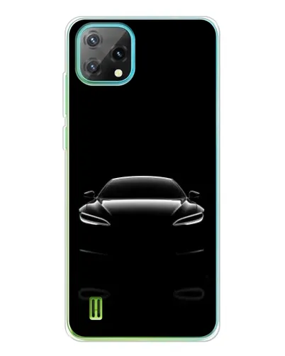 Чехол для Blackview Oscal C60 с картинкой «Силуэт Tesla Night»