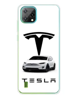 Чехол для Blackview Oscal C60 с картинкой «Tesla White Style»