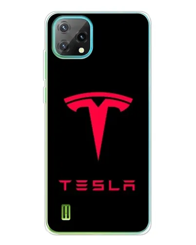 Чехол для Blackview Oscal C60 с картинкой «Tesla Red Logo»