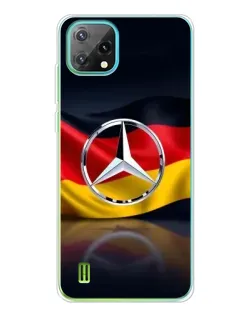 Чехол для Blackview Oscal C60 с картинкой «Mercedes — флаг Германии»