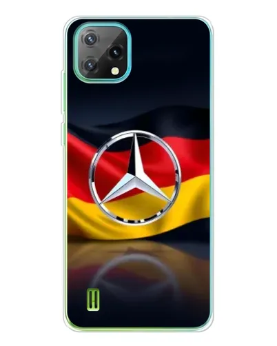 Чехол для Blackview Oscal C60 с картинкой «Mercedes — флаг Германии»