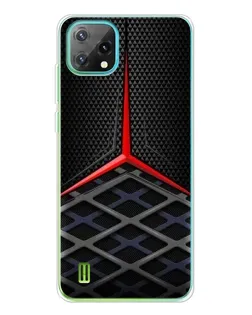 Чехол для Blackview Oscal C60 с картинкой «Mercedes Carbon Grid»