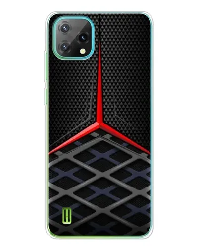 Чехол для Blackview Oscal C60 с картинкой «Mercedes Carbon Grid»