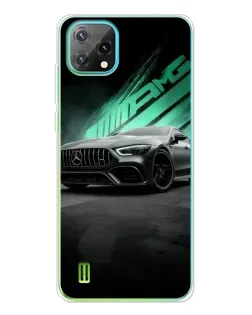 Чехол для Blackview Oscal C60 с картинкой «Темный Mercedes AMG»