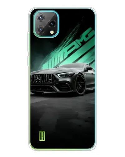Чехол для Blackview Oscal C60 с картинкой «Темный Mercedes AMG»