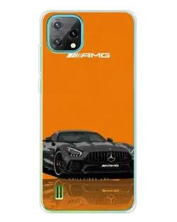 Чехол для Blackview Oscal C60 с картинкой «Оранжевый Mercedes AMG»