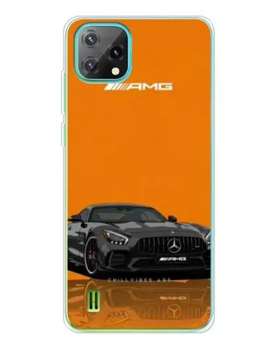 Чехол для Blackview Oscal C60 с картинкой «Оранжевый Mercedes AMG»