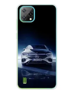 Чехол для Blackview Oscal C60 с картинкой «Ночной Mercedes EQ»