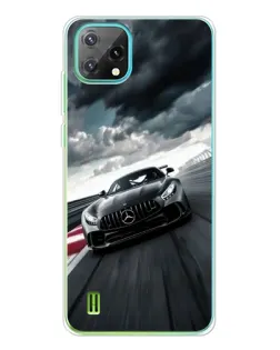 Чехол для Blackview Oscal C60 с картинкой «Гоночный Mercedes AMG»