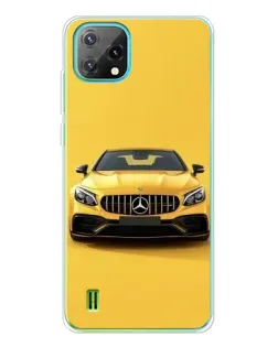 Чехол для Blackview Oscal C60 с картинкой «Желтый Mercedes GT»