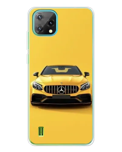 Чехол для Blackview Oscal C60 с картинкой «Желтый Mercedes GT»