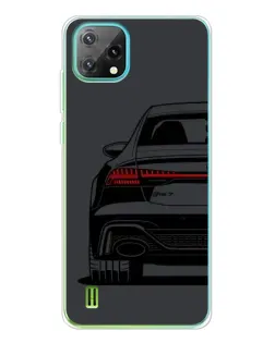 Чехол для Blackview Oscal C60 с картинкой «Задняя часть Audi — арт»