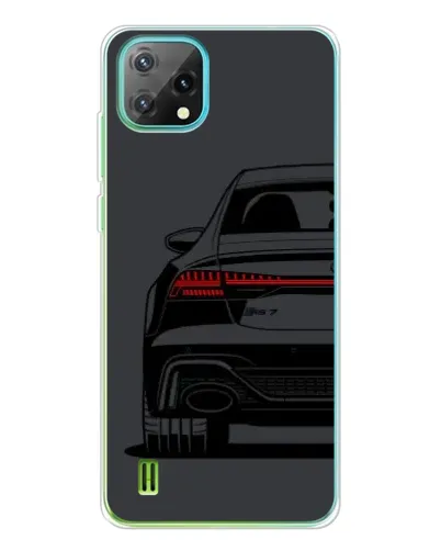 Чехол для Blackview Oscal C60 с картинкой «Задняя часть Audi — арт»