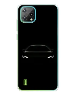 Чехол для Blackview Oscal C60 с картинкой «Взгляд Audi в темноте»