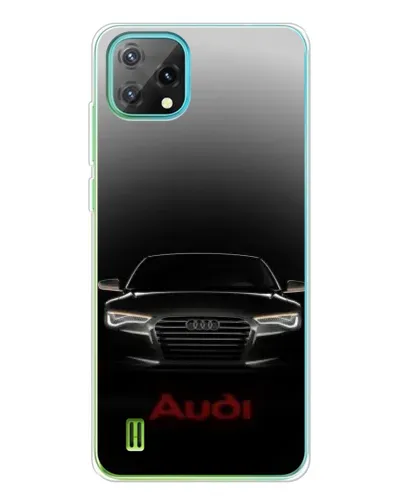 Чехол для Blackview Oscal C60 с картинкой «Audi — градиентный контур»