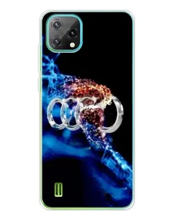 Чехол для Blackview Oscal C60 с картинкой «Энергия лого Audi»