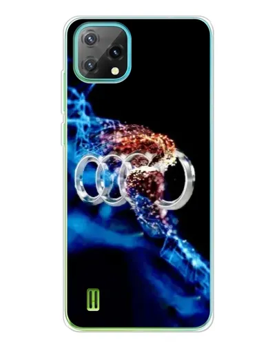 Чехол для Blackview Oscal C60 с картинкой «Энергия лого Audi»