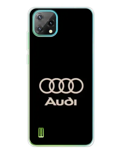 Чехол для Blackview Oscal C60 с картинкой «Audi — золотой логотип»