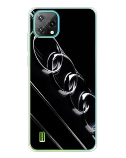 Чехол для Blackview Oscal C60 с картинкой «Audi — абстрактные кольца»
