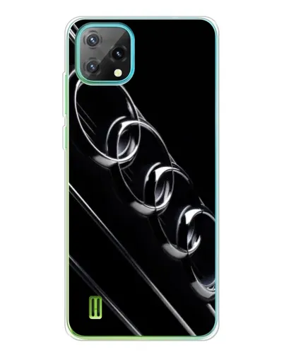 Чехол для Blackview Oscal C60 с картинкой «Audi — абстрактные кольца»