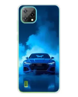 Чехол для Blackview Oscal C60 с картинкой «Audi — голубая энергия»