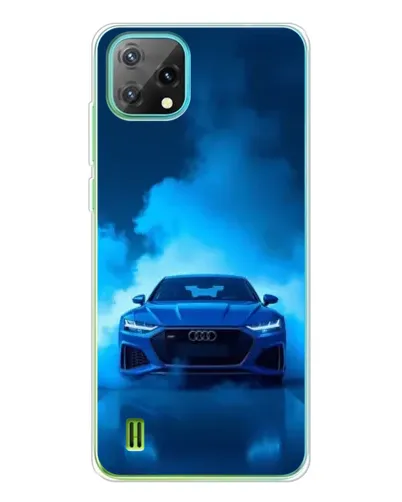 Чехол для Blackview Oscal C60 с картинкой «Audi — голубая энергия»