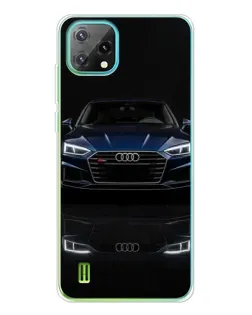 Чехол для Blackview Oscal C60 с картинкой «Audi — ночное отражение»