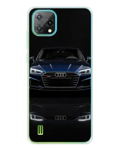 Чехол для Blackview Oscal C60 с картинкой «Audi — ночное отражение»