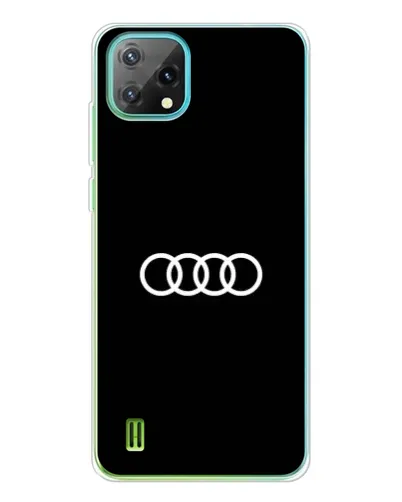 Чехол для Blackview Oscal C60 с картинкой «Audi White Logo»