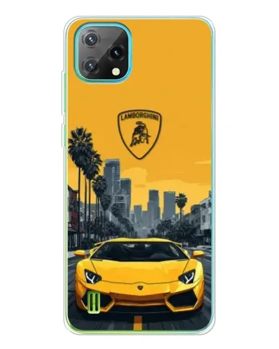Чехол для Blackview Oscal C60 с картинкой «Желтый Lamborghini город» Чехол для Blackview Oscal C60 с картинкой «Желтый Lamborghini город»