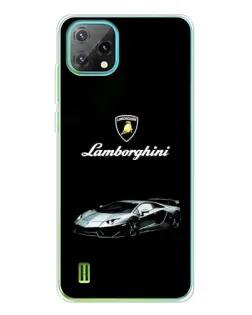 Чехол для Blackview Oscal C60 с картинкой «Логотип Lamborghini классика»
