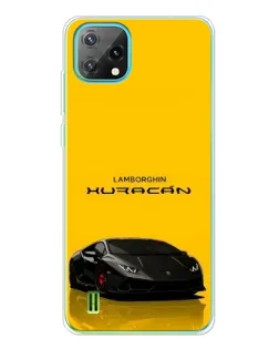 Чехол для Blackview Oscal C60 с картинкой «Lamborghini Huracan черный»
