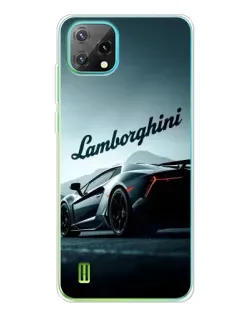 Чехол для Blackview Oscal C60 с картинкой «Классическая надпись Lamborghini»