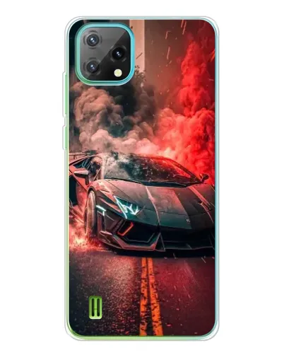 Чехол для Blackview Oscal C60 с картинкой «Lamborghini красный дым» Чехол для Blackview Oscal C60 с картинкой «Lamborghini красный дым»